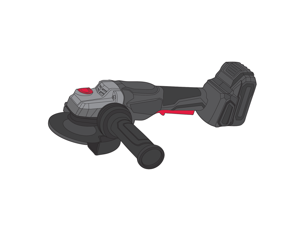 Шліфмашина кутова акумуляторна Vitals Professional ALs 18125v BS Kit SmartLine+