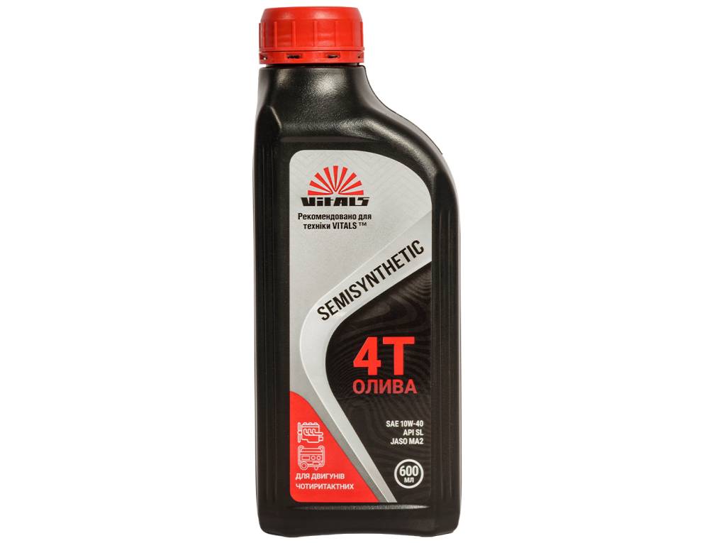 Масло для четырехтактных двигателей Vitals Semisynthetic API SL/CF, 0,6л