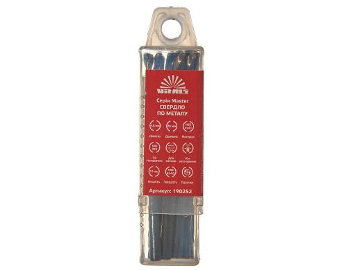 Сверло по металлу HSS 4341 4.8 (10 шт.) Vitals Master