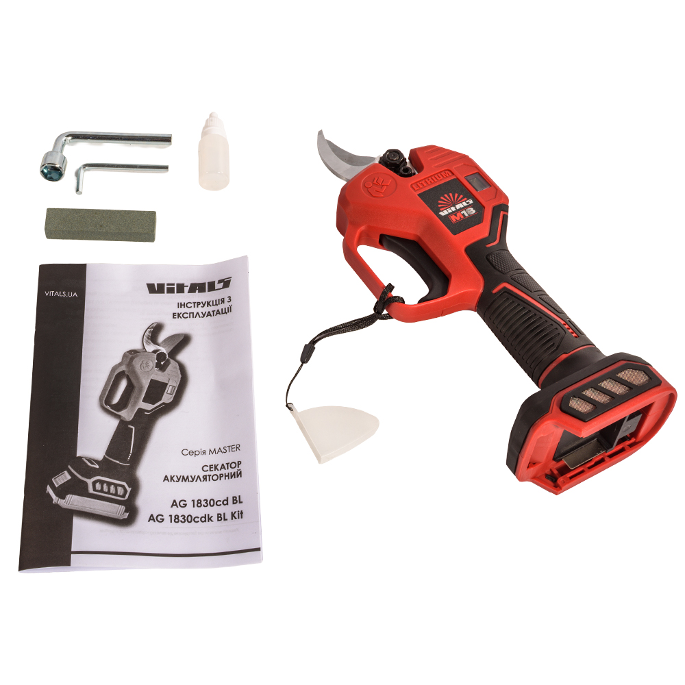 Секатор акумуляторний Vitals Master AG 1830cd BL