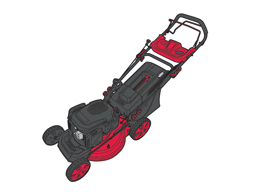 Газонокосилка бензиновая Vitals Master Zp 51223kd