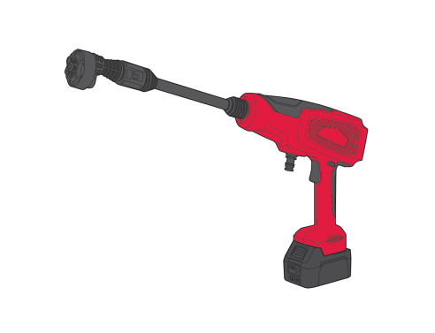 Мийка високого тиску акумуляторна Vitals Master Am 1860n3-2Kit