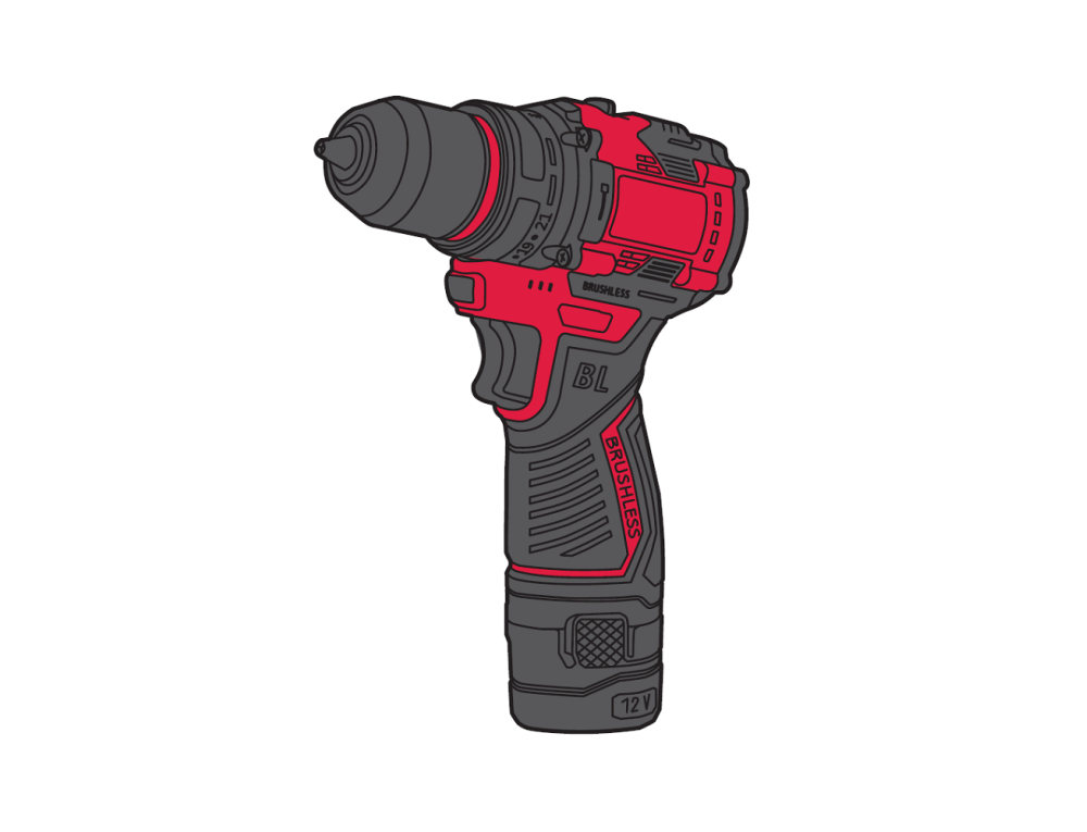 Дрель-шуруповерт аккумуляторная Vitals Master AU 1232c BL Kit