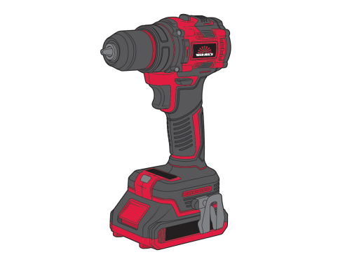 Дриль-шуруповерт акумуляторний Vitals Master AU 1832c BL Kit+