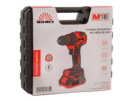 Дриль-шуруповерт акумуляторний Vitals Master AU 1832c BL Kit+