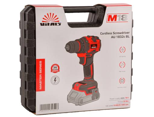 Дриль-шуруповерт акумуляторний Vitals Master AU 1832c BL
