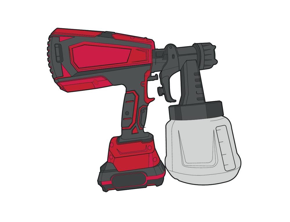 Краскопульт аккумуляторный Vitals Master ES 1865с kit