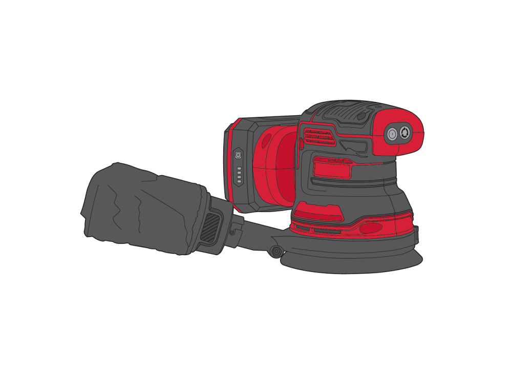 Машина орбитальная шлифувальная аккумуляторная Vitals Master Os 18125сv BL