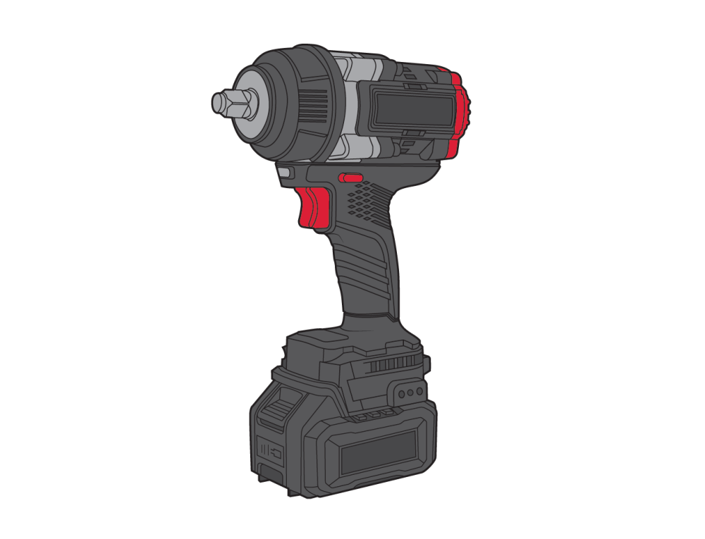 Гайковерт аккумуляторный Vitals Professional AT 18100 BL SmartLine+