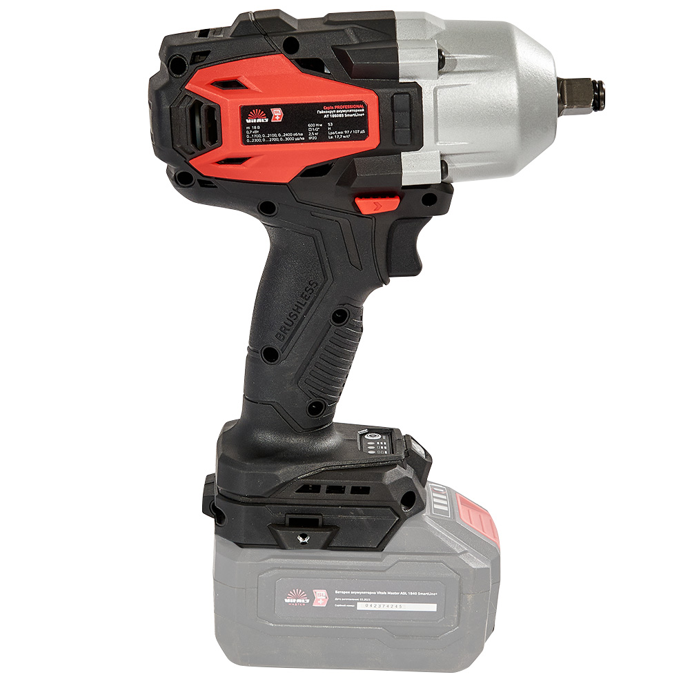 Гайковерт аккумуляторный Vitals Professional AT 1860 BS SmartLine+
