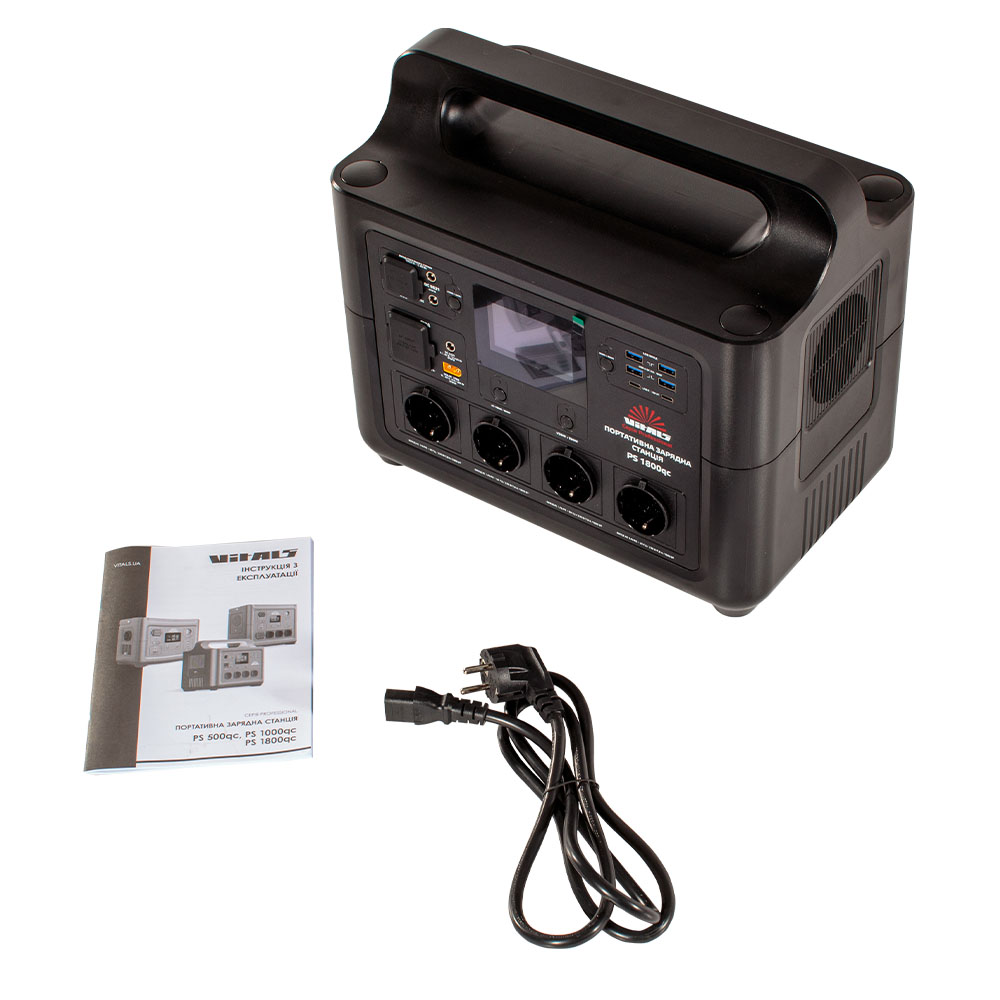 Портативна акумуляторна станція Vitals Professional PS 1800qc